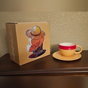 One Piece Ceramic Straw Hat Mug
